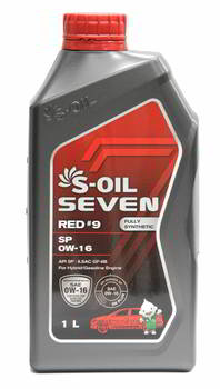 ����� �������� ������������� S-Oil SEVEN RED 9, 0W16, 1 ����., 36733