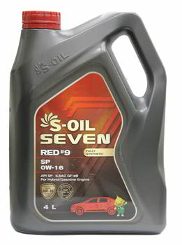 ����� �������� ������������� S-Oil SEVEN RED 9, 0W16, 4 �����., 36766