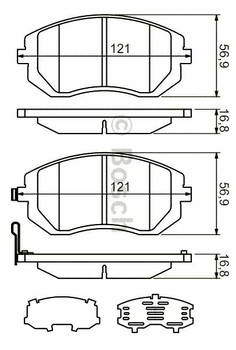 ������� ��������� �������, �������� BOSCH ��������  SUBARU Forester (01-) , Impreza (01-) , Legacy (98-), 0986494315