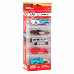 ����� ������� AUTOPROFI ������������� ������� 1:64, 5 ���� (TRU-001 BL/WH, MUS-001 BK, 4X4-002 GY, SUP-002 RD, ROD-001 TF), SET-0505