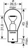 ����� ������������� OSRAM P21W 12v 21w; BA15s; ������� 2��, 7506-02B, 7506-2B, 7506-2BL