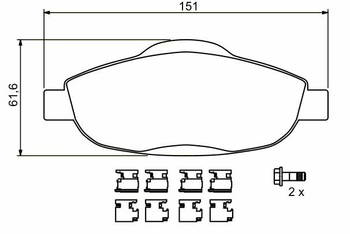 ������� ��������� �������, �������� BOSCH �������� Peugeot 3008 09-, Peugeot 308 07- , 408 ,  C4, 0986494261