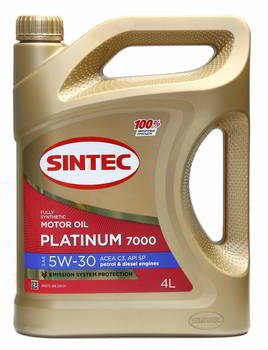 ����� �������� ������������� Sintec Platinum 7000 C2/C3 , 5W30 , 4 �����., 600149