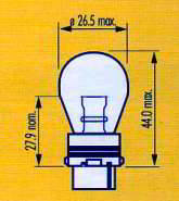 ����� ������������� NARVA P27W 12v 27w; W2.5x16d, 17941