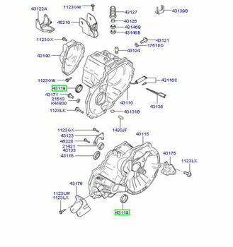 ������� ���� HYUNDAI / KIA ������� ����� / ������ (������� �������) SONATA 94-98 ELANTRA 95-00 GETZ CERATO ACCENT, 4311928001, 43119-28002, 4311928002, 4311928010, 4311928020