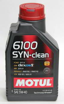 ����� �������� ������������� MOTUL 6100 SYN-CLEAN, 5W40, 1 ����., 107941, 111691