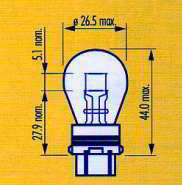����� ������������� NARVA P27/7W 12v 27/7w; W2.5x16q, 17945