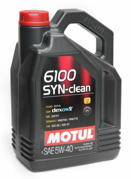 ����� �������� ������������� MOTUL 6100 SYN-CLEAN, 5W40, 4 �����., 111863