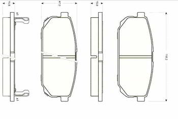 ������� ��������� �������, �������� Sangsin Brake ������ KIA Sorento (02-), SP1154