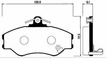 ������� ��������� �������, �������� Sangsin Brake ��������  HYUNDAI PORTER , H-100  11-, SP1072