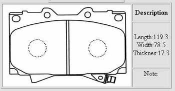������� ��������� �������, �������� NiBK �������� TOYOTA Land Cruiser (J100), Sequoia (00-), PN1411