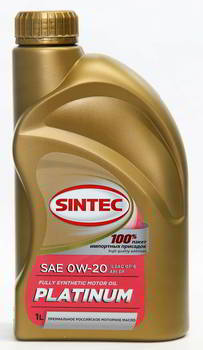 ����� �������� ������������� Sintec Platinum 7000, 0W20, 1 ����., 600162, 801985