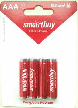 ������� ������� SMARTBUY LR03; AAA; Ultra Alkaline; ������� 4��, SBBA-3A04B