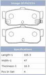 ������� ��������� �������, �������� NiBK ������  NISSAN ALMERA 95- , MAXIMA 95- , PRIMERA 90-, PN2224