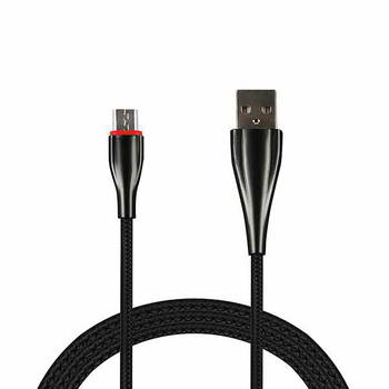 ������ USB WIIIX USB-MicroUSB; DATA; �������: ������� � ���������; ������, 1�, CB340-UMU-10B