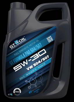 ����� �������� ������������� GT Oil GT Formula PAO 504/507, 5W30, 4 �����., 8809059409732