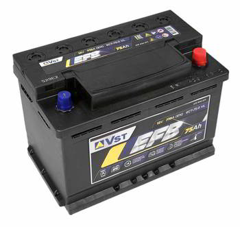 ������� �������������� (���) VST EFB 6��-75.0 A/h (-/+) 12V, 710 A EN, 278x175x190, 575 500 071., 36212, 575500071
