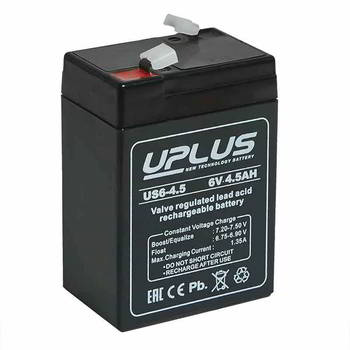 ������� �������������� (���) UniPLUS 4, 5Ah, 6V, 70x47x100, ������������� ����������, US6-4.5