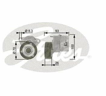 ����� ����� �������� ��������� GATES ���������� ���������� ����� CHEVROLET Lacetti (03-), Captiva (06-), Epica (05-), T38154