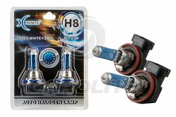 ����� ������������� Xenite H8 12v 35w; PGJ19-1; Super White+30%; 4000K; ������� 2��
