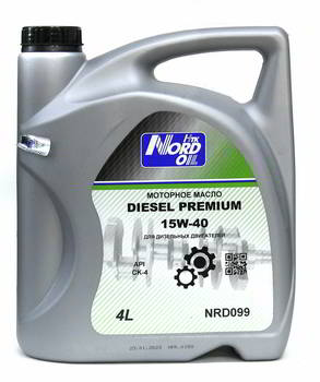 ����� �������� ����������� ��� ������� Diesel Premium C�-4, 15W40, 4 �����., NRD099