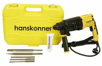 ���������� HANSKONNER SDS-Plus, 220v, 900w, 3.3��, 3������, ������������� �����, ������4�, ����, HRH0826LRE