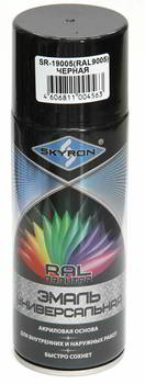 ����� ������������� SKYRON RAL 9005 ������, ���������, ��������, 520 ��., SR-19005