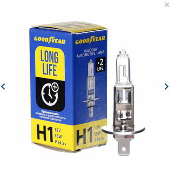 ����� ������������� GoodYear H1 12v 55w; P14, 5s; Long Life; 2�������, GY011122
