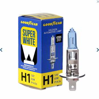 ����� ������������� GoodYear H1 12v 55w; P14, 5s; Super White; ��. ����� 4200K, GY011126