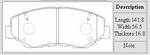 ������� ��������� �������, �������� NiBK ��������  HONDA CR-V  01 - ,  HONDA ACCORD  02-, PN8485