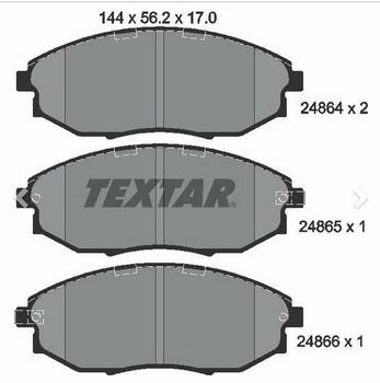 ������� ��������� �������, �������� TEXTAR ������� ��������� �������� Chevrolet Epica 2.0 06., 2486401