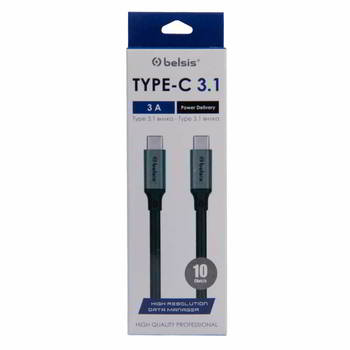 ������ ��������������� Belsis ������ USB 3.1 Type C (m) - USB 3.1 Type C (m), Power Delivery, 1, 5 �, ������, BW8904