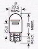����� ������������� OSRAM W21/5W 12v 21/5w; W3*16q, 7515
