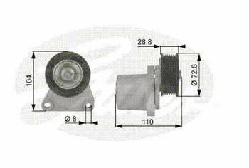 ����� ����� ����������, �������� GATES ����������, � ����������� FORD Galaxy, Mondeo ���������� (� ���������, T38204