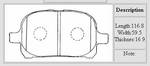 ������� ��������� �������, �������� NiBK �������� TOYOTA Camry (V20) LEXUS, PN1401