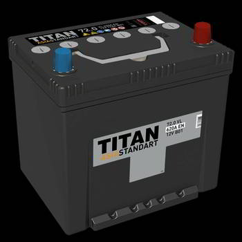 ������� �������������� (���) TITAN ASIA STANDART 6��-72.0 A/h (-/+) 12V 620 A EN.260�220�175, 32567, 4607008887327