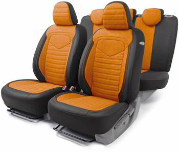 ����� �� ������� �� ����, �-� AUTOPROFI ���. LINEN; �������� ��������; 15�����. +5������. , 4������, AIRBAG; ������/���������, LIN-1505 BK/ORANGE