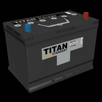 ������� �������������� (���) TITAN ASIA STANDART 6��-90.0 A/h (-/+) 12V 750 A EN., 32568
