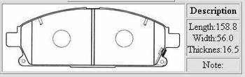 ������� ��������� �������, �������� NiBK ��������  NISSAN X-Trail (T30) , Pathfinder (R50), PN2389