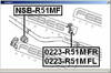 ������� ��������� ������������� FEBEST ������ ������������� �������� �������� NISSAN PATHFINDER , NAVARA 04-, NSB-R51MF