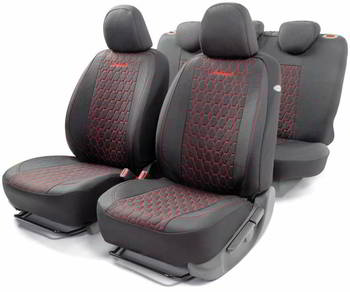 ����� �� ������� �� ����, �-� AUTOPROFI ���. VERONA; ������� �������� � �����������; 15�����. +5������. , 4������, AIRBAG; ������/�������, VER-1505 BK/RD