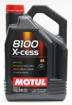 ����� �������� ������������� MOTUL 8100 X-cess 5W30, 5 ������., 113530