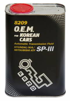 ����� ��� ���� MANNOL O. E. M Korean Cars ATF SPIII, 1 ����., 8209