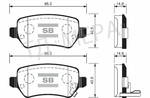 ������� ��������� �������, �������� Sangsin Brake ������ KIA Ceed (12-), Venga (09-) OPEL Zafira B, SP1536