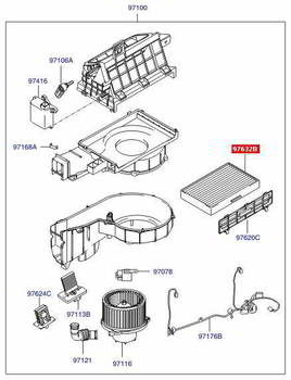 ������ ���������� ������ HYUNDAI / KIA , 97133-2D000, 97133-2D100