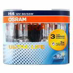 ����� ������������� OSRAM H4 12v 60/55w; P43t; 4�������; BOX/�������; 2��, 64193 ULT-HCB