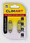 ����� ������������� LED Clim Art C5W 12v 2, 4w; 33smd; ����� 5000K; SV8.5-41��; �-� 2��; �������� 3���, CLA00507