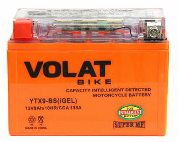������� �������������� (���) Volat 9Ah, L+, YTX9-BS, (MF)., 35754