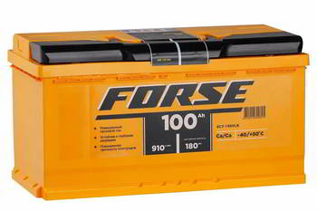 ������� �������������� (���) FORSE 100Ah, 12V, 910A EN, 353x175x190, �������� ����������, 6��-100 (0)R VL