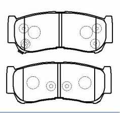 ������� ��������� �������, �������� Sangsin Brake ������  HYUNDAI Santa Fe (06-) , H-1 Starex ,  KIA Sorento (06-) , Ssang Yong Rodius 04-18 , KYRON 05-, SP1178